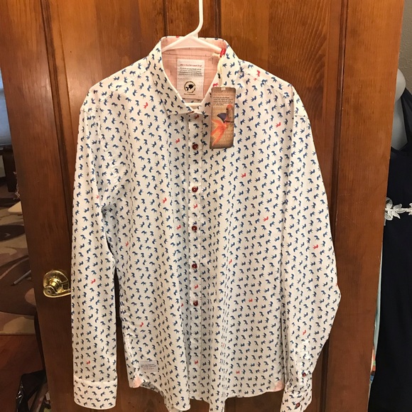 NWT A Fish Named Fred Men’s long sleeve, button up - Picture 14 of 16
